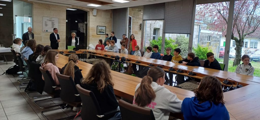 Réception à la mairie
